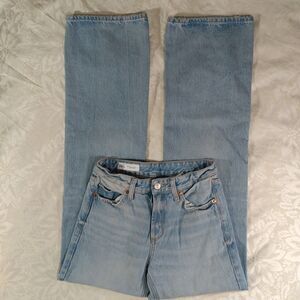 Zara Jeans Womens Size 2 Wideleg Highrise Lightwash RN#77302